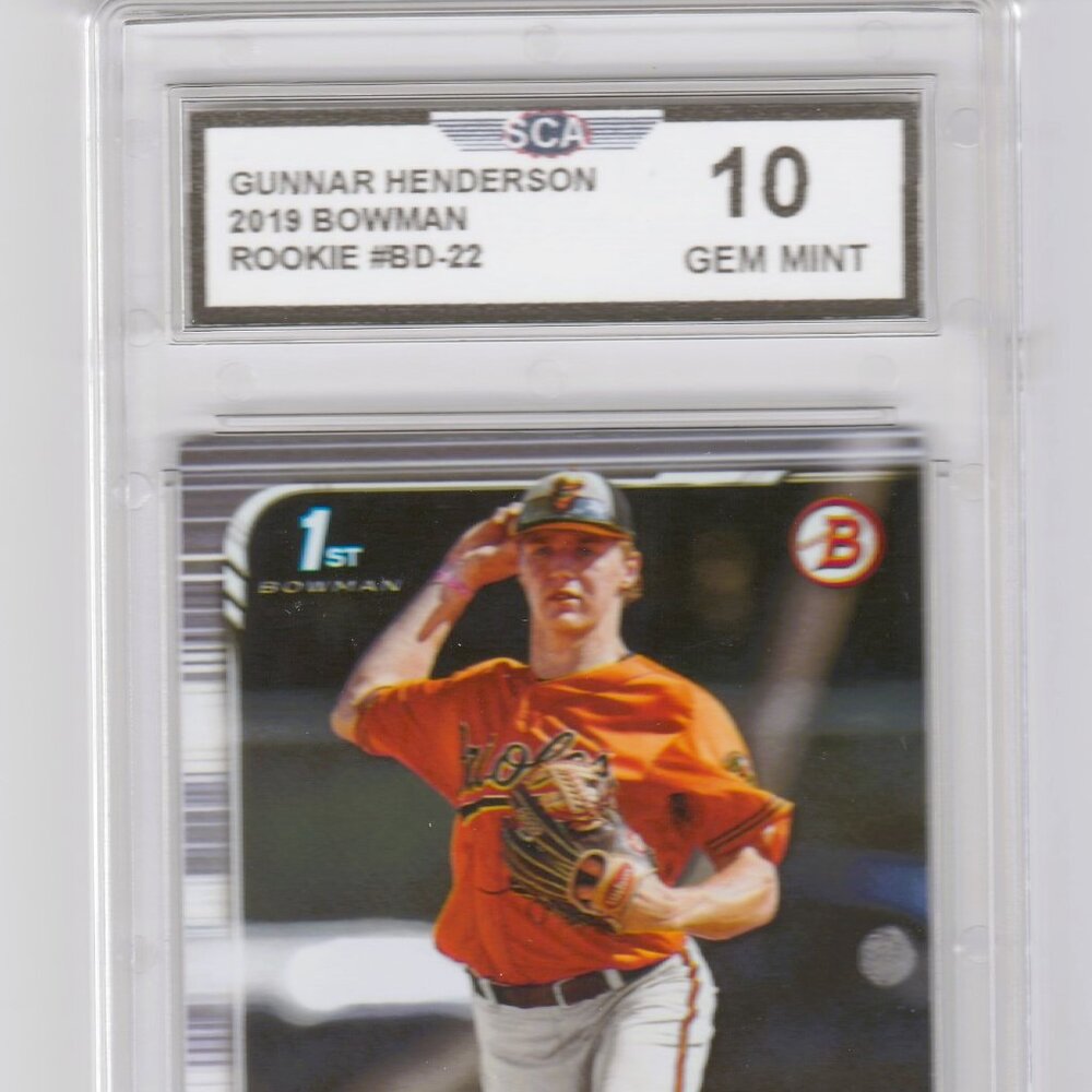2019 FIRST BOWMAN GUNNAR HENDERSON ROOKIE CARD BALTIMORE ORIOLES
